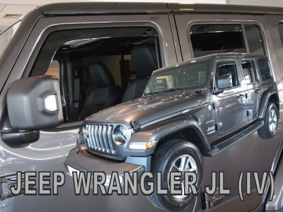 Ανεμοθραύστες Heko για Jeep Wrangler JL IV 5D (2019+) - 4 τμχ. εμπρός και πίσω