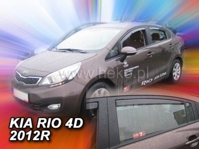 Ανεμοθραύστες Heko για Kia Rio III (2012-2017) sedan - 4 τμχ. εμπρός και πίσω