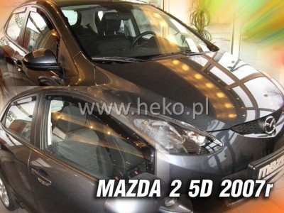 Ανεμοθραύστες Heko για Mazda 2 II (2007-2009) 5 πορτο - 4 τμχ. εμπρός και πίσω Ανεμοθραύστες Heko για Mazda 2 II (2007-2009) 5 πορτο - 4 τμχ. εμπρός και πίσω