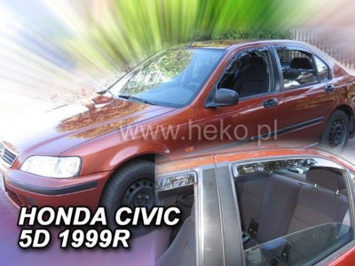 Ανεμοθραύστες Heko για Honda Civic VI UK (1996-2000) liftback, combi - 4 τμχ. εμπρός και πίσω Ανεμοθραύστες Heko για Honda Civic VI UK (1996-2000) liftback, combi - 4 τμχ. εμπρός και πίσω