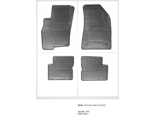 Λαστιχένια πατάκια Frogum για CHEVROLET Lacetti / Nubira (2004-2010) / DAEWOO Nubira (1999-2005) - 4τμχ.