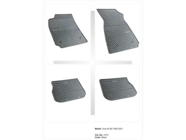 Λαστιχένια πατάκια Frogum για Audi A4 Β5 (1995-2001) - 4τμχ.