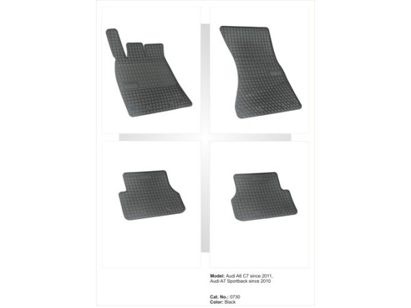 Λαστιχένια πατάκια Frogum για AUDI A6 C7 (2011-2018) / A7 (2010-2017) - 4τμχ.