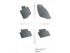 Λαστιχένια πατάκια Frogum για Volvo S60 / S80 / V70 / XC70 (2000-2007) - 4τμχ.