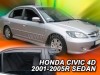 Ανεμοθραύστες Heko για Honda Civic VII (2001-2005) sedan - 4 τμχ. εμπρός και πίσω