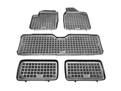 Λαστιχένια πατάκια Rezaw-Plast για VW Sharan (1996-2010) / Ford Galaxy (1996-2006) / Seat Alhambra (1996-2010) - τύπου σκαφάκι για την 1η , 2η και 3η σειρά καθισμάτων - 4τμχ.