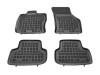 Λαστιχένια πατάκια Rezaw-Plast για AUDI A3 8V Sedan / Sportback (2012-2020) / Volkswagen Golf 7 (2012-2019) / Golf 8 Hatchback (2019+) TSI, TDI, χωρίς 4χ4 - τύπου σκαφάκι - 4τμχ.