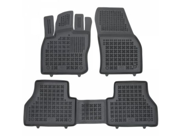 Λαστιχένια πατάκια Rezaw-Plast για Volkswagen Caddy (2021+) 5 seats τύπου σκαφάκι - 3τμχ.