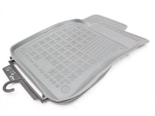 Λαστιχένια πατάκια Rezaw-Plast για AUDI A6 C6 (2004-2008) - τύπου σκαφάκι - γκρι - 4τμχ.