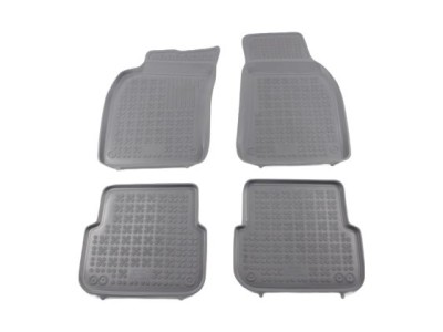 Λαστιχένια πατάκια Rezaw-Plast για AUDI A6 C6 (2004-2008) - τύπου σκαφάκι - γκρι - 4τμχ.