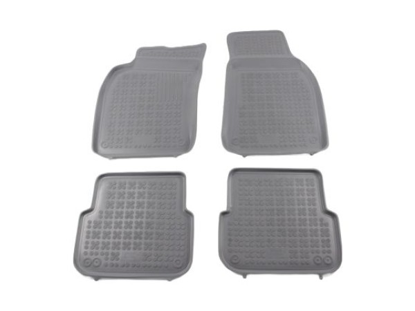 Λαστιχένια πατάκια Rezaw-Plast για AUDI A6 C6 (2004-2008) - τύπου σκαφάκι - γκρι - 4τμχ.