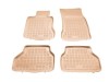 Λαστιχένια πατάκια Rezaw-Plast για BMW σειρά 5 E60 / E61 (2002-2009 - τύπου σκαφάκι - μπεζ - 4τμχ.