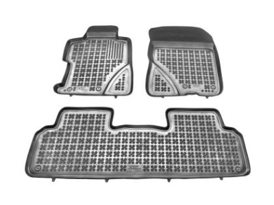 Λαστιχένια πατάκια Rezaw-Plast για HONDA Civic VIII (2006-2011) - sedan / υβριδικό - τύπου σκαφάκι - 3τμχ.