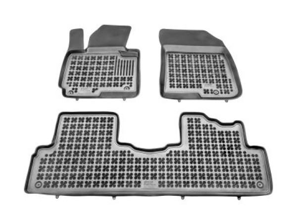Λαστιχένια πατάκια Rezaw-Plast για Kia Carens IV (2013+) - τύπου σκαφάκι - 3τμχ.