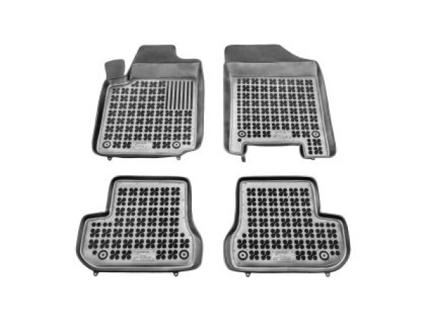 Λαστιχένια πατάκια Rezaw-Plast για CITROEN C2 (2003 - 2009) - τύπου σκαφάκι (μοντέλο με πυροσβεστήρα) - 4τμχ.