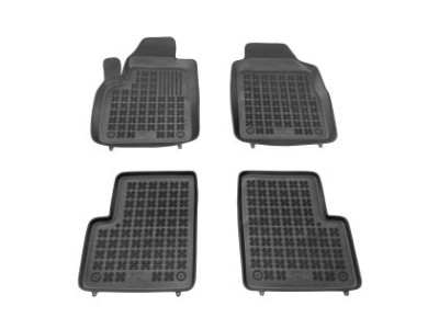 Λαστιχένια πατάκια Rezaw-Plast για FIAT 500 (2007+) except electric version - τύπου σκαφάκι - 4τμχ.