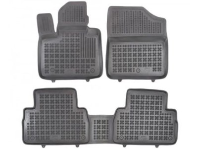 Λαστιχένια πατάκια Rezaw-Plast για Hyundai Santa Fe (2020+) 5 seats τύπου σκαφάκι - 3τμχ.