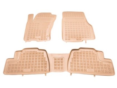 Λαστιχένια πατάκια Rezaw-Plast για Mercedes W163 (1998-2005) - τύπου σκαφάκι - μπεζ - 3τμχ.
