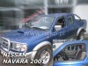 Ανεμοθραύστες Heko για Nissan Navara / Pick Up (2001-2005) μονή / διπλή / μιάμιση καμπίνα - 2 τμχ. εμπρός