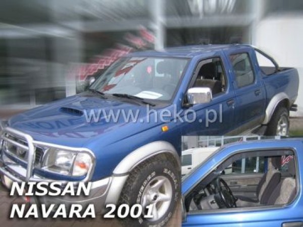 Ανεμοθραύστες Heko για Nissan Navara / Pick Up (2001-2005) μονή / διπλή / μιάμιση καμπίνα - 2 τμχ. εμπρός