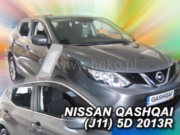 Ανεμοθραύστες Heko για Nissan Qashqai (2013+) 5 πορτο - 4 τμχ. εμπρός και πίσω
