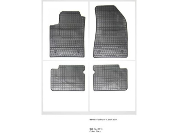 Λαστιχένια πατάκια Frogum για ALFA ROMEO Giulietta (2010+) / FIAT Stilo (2002-2008) / Bravo (2007-2014) / LANCIA Delta (2008-2014)