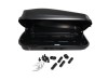 Μπαγκαζιέρα οροφής Junior Easy 132x78x36cm με μονόπλευρο άνοιγμα και κλειδί, 320 λίτρα - μαύρη
