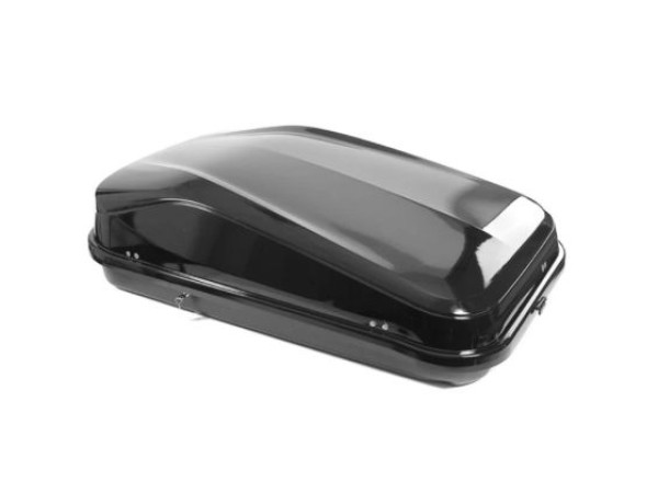 Μπαγκαζιέρα οροφής Junior Easy 145x94x40cm με 85mm στοιχεία στερέωσης με μονόπλευρο άνοιγμα και κλειδί, 420 λίτρα - μαύρη γυαλιστερή