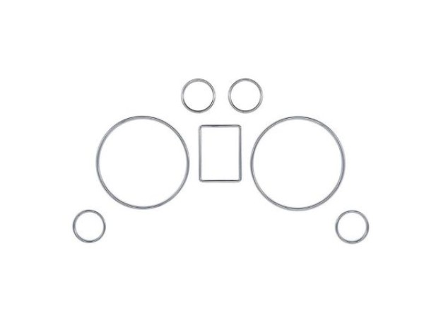 Δαχτυλίδια καντράν για Audi A3 (1996-2003) / Audi A4 B5 (1995-2001) / A6 (1997-2004) - χρωμίου