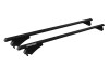 Μπάρες οροφής αλουμινίου Menabo Tiger XL Black και λαβές για αυτοκίνητα με ράγες