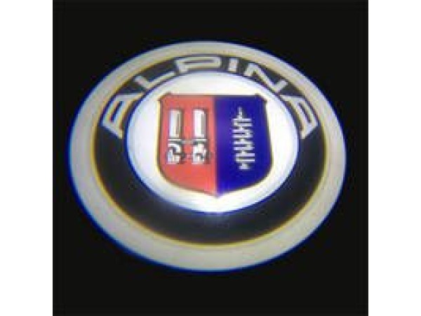 Προτζέκτορες πόρτας με λογότυπο Alpina με 5W led - με τρύπημα