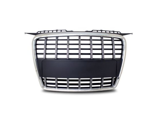 Μάσκα με βάση για σήμα για Audi A3 (2003-2008) - S3 Look πλαίσιο χρωμίου