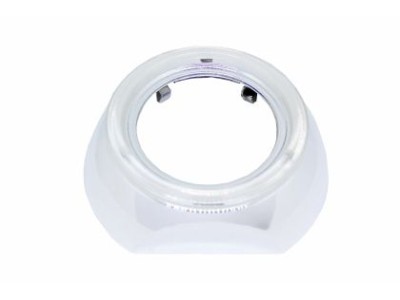 Καπάκι για προτζέκτορες Morimoto Mini 2.5'' - ημικύκλιο D=13 cm - χρωμίου με χώρο για angel eyes