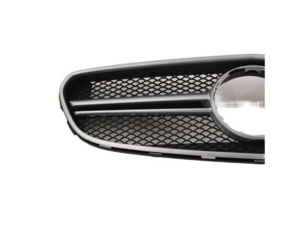 Μάσκα για Mercedes W212 E-Class Facelift (2014+) - AMG μαύρη με πλαίσιο χρωμίου
