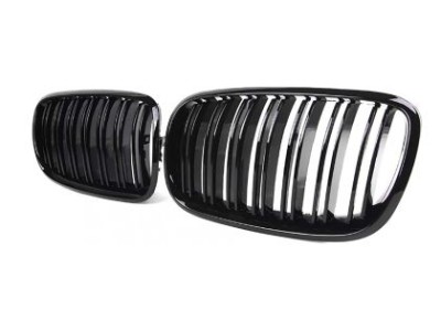 Μάσκα για BMW X5 E70 / X6 E71 (2007+) - διπλές γυαλιστερές - 2τμχ.