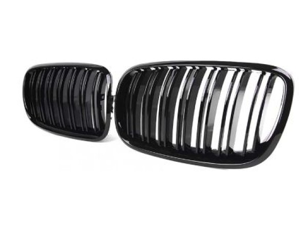 Μάσκα για BMW X5 E70 / X6 E71 (2007+) - διπλές γυαλιστερές - 2τμχ.