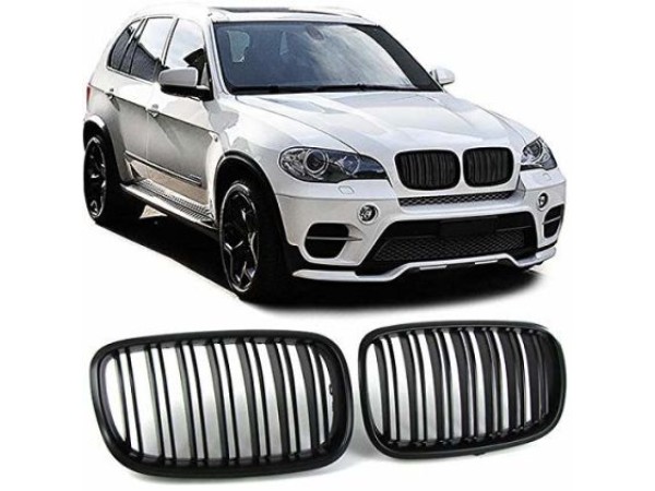 Μάσκα για BMW X5 E70 / X6 E71 (2007+) - διπλές γυαλιστερές - 2τμχ.
