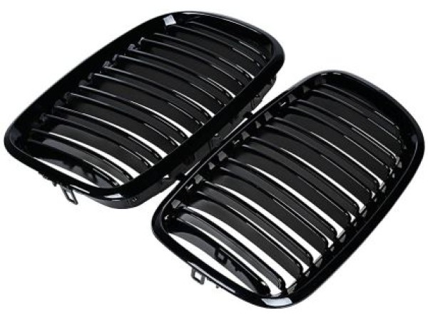 Μάσκα για BMW X5 E70 / X6 E71 (2007+) - διπλές γυαλιστερές - 2τμχ.