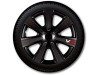 Τάσια αυτοκινήτου VR Carbon Black - 15" - Μαύρο / Ασημί - 4 τμχ.