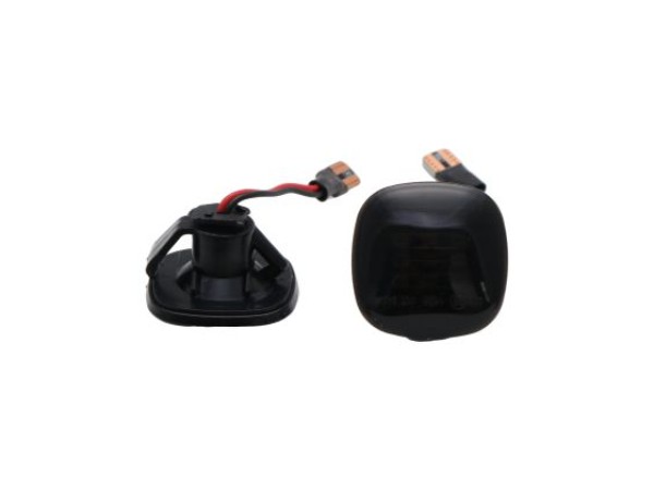 Led φλας φτερού για Audi A3 8L (1996-2001), A4 B5 (1995-2000) / Skoda Fabia 1 - φιμέ με τρεχούμενο φλας - σετ 2τμχ.