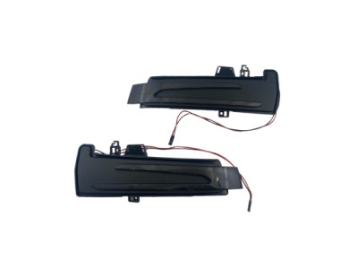 Τρεχούμενα led φλας για καθρέφτες για Mercedes A-class W176, B-Class W246, E-Class W212, C-Class W204, CLA, GLA X156, GLK X204, S-Class W221 (2009-2013), CLS W218 (2010-2018) - φιμέ με τρεχούμενο φλας - σετ 2τμχ.