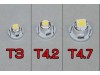 Led λάμπα τύπου T4.2 2W μπλε - 1τμχ.
