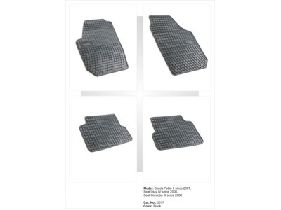 Λαστιχένια πατάκια Frogum για Skofa Fabia 2 (2007-2014) / Seat Cordoba (2008+) - 4τμχ.