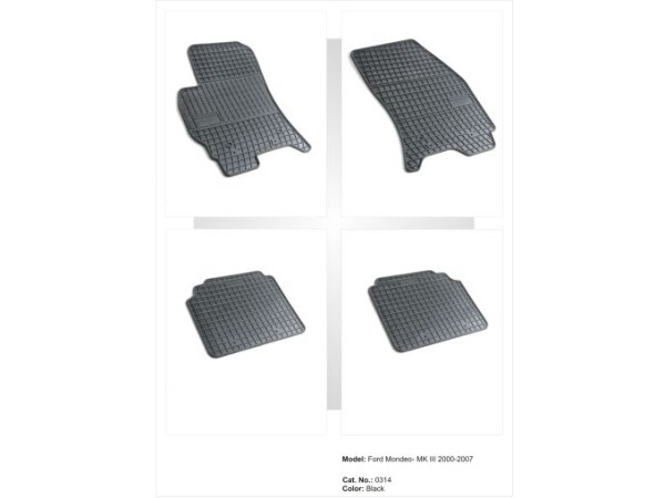 Λαστιχένια πατάκια Frogum για FORD Mondeo II (2000-2007) - 4τμχ.