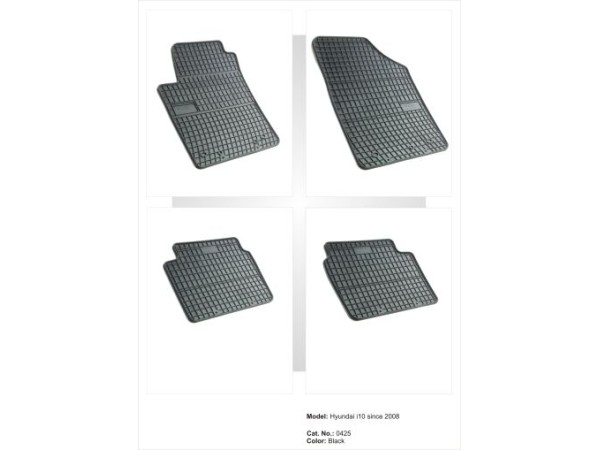 Λαστιχένια πατάκια Frogum για HYUNDAI i10 I (2008-2013) - 4τμχ.