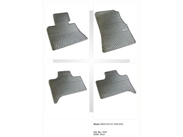 Λαστιχένια πατάκια Frogum για BMW X5 E53 (1999-2007) - 4τμχ.
