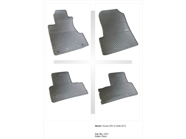 Λαστιχένια πατάκια Frogum για HONDA CR-V III (2007-2012) - 4τμχ.