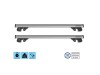 Μπάρες οροφής αλουμινίου Menabo Jackson XL Silver και λαβές για αυτοκίνητα με στάνταρ ράγες
