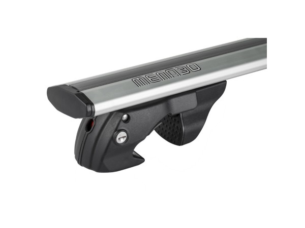 Μπάρες οροφής αλουμινίου Menabo Jackson XL Silver και λαβές για αυτοκίνητα με στάνταρ ράγες