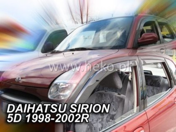 Ανεμοθραύστες Heko για Daihatsu Sirion (1998-2005) 5 πορτο - 2 τμχ. εμπρός